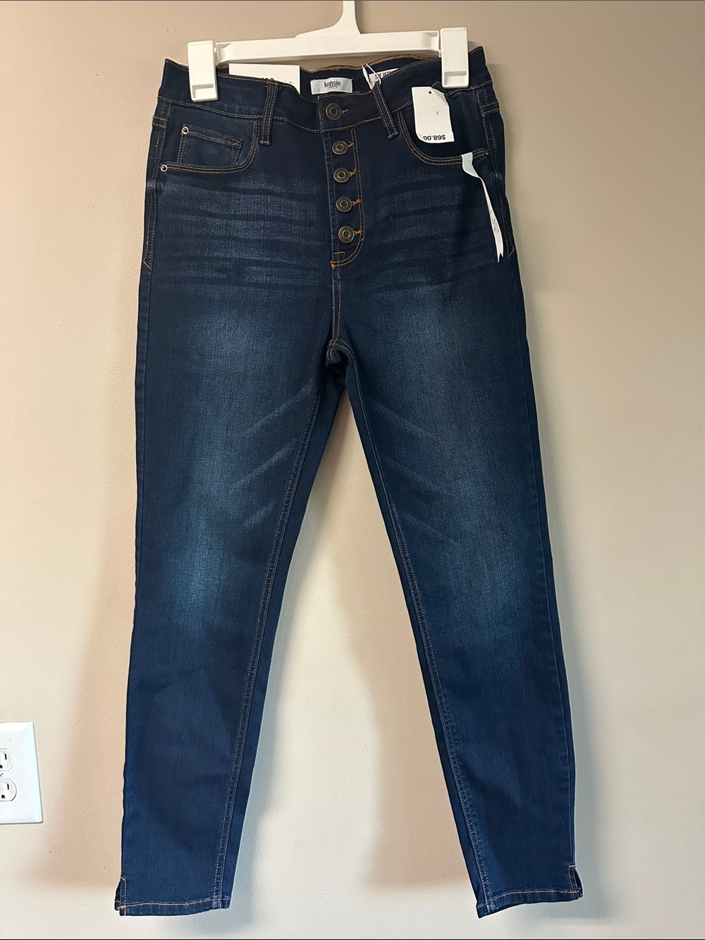 Kensie Jeans High-Rise Dark Blue Button-Fly Women’s Jeans